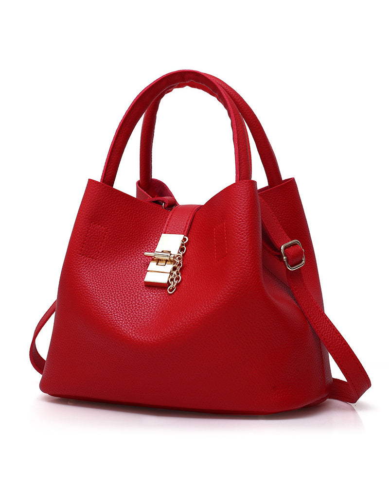 Stilfuld skuldertaske eller bucket bag