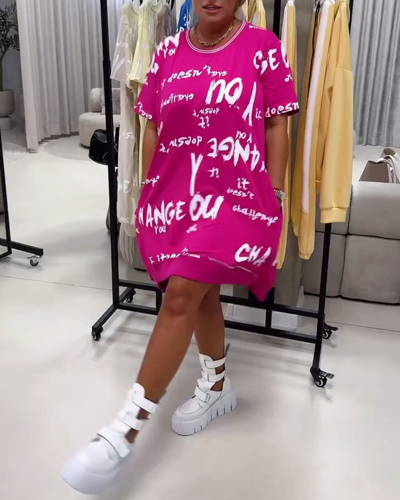 Kjole Løs Bogstavtryk