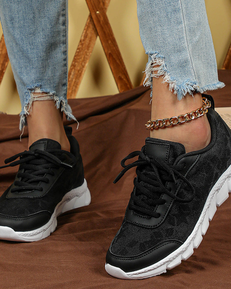 Mønstrede åndbare sneakers (Flere farvevarianter)