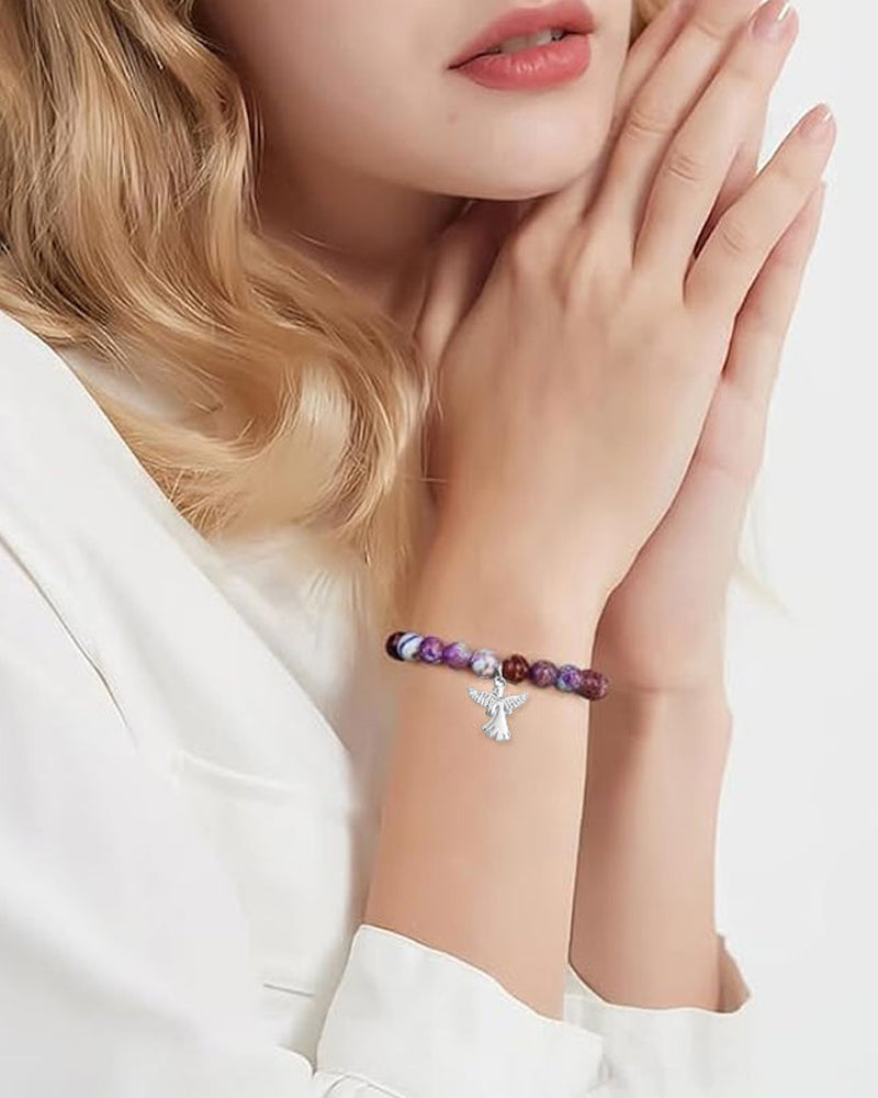 Englevinger helbredende krystalarmbånd