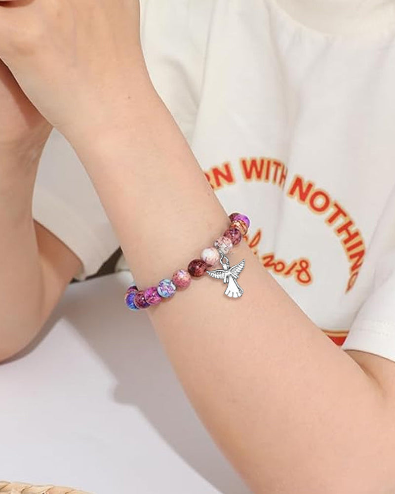 Englevinger helbredende krystalarmbånd