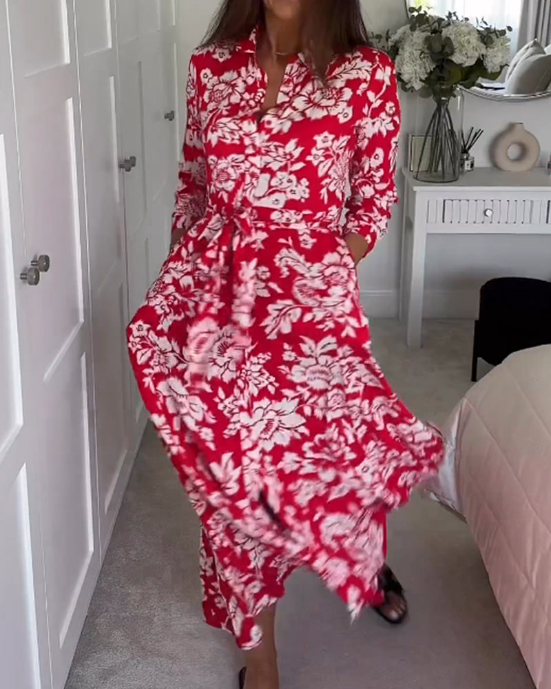 Maxi blomsterkjole