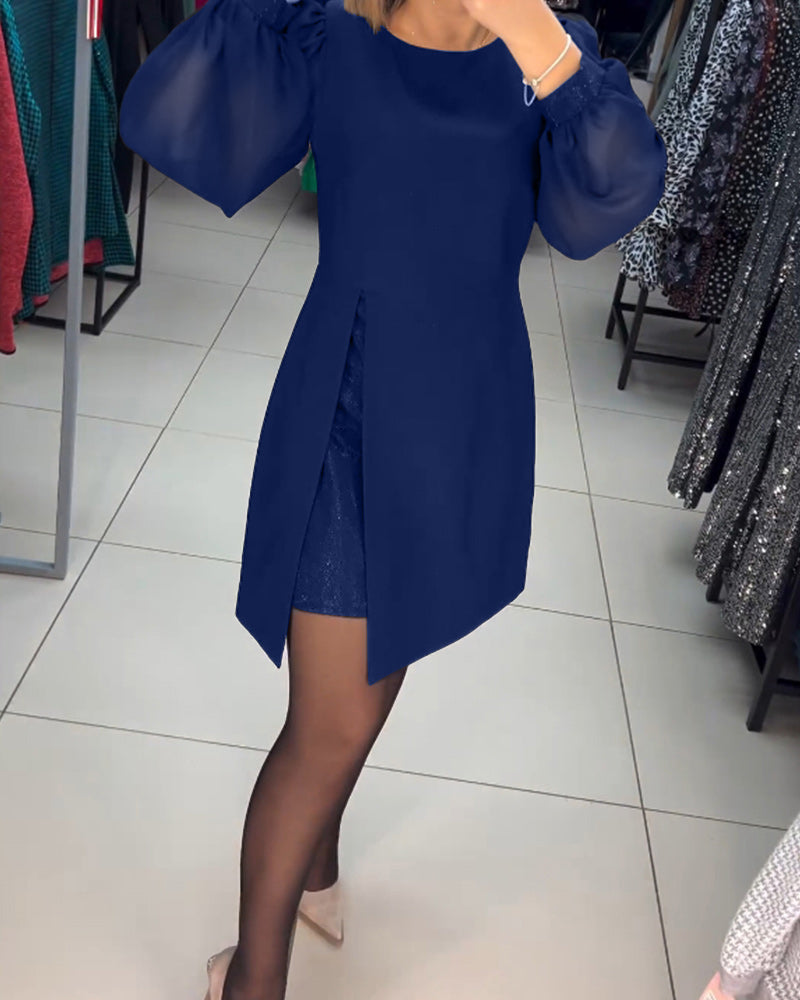 Elegant sort A-linje kjole