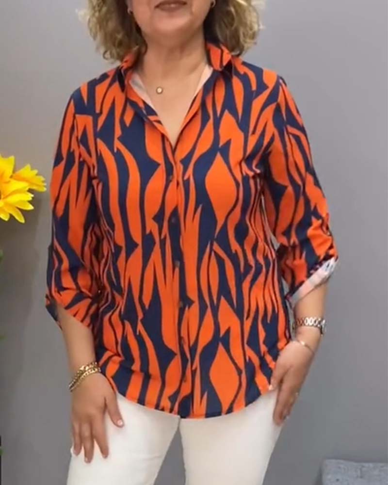 Bluse Trykt Casual