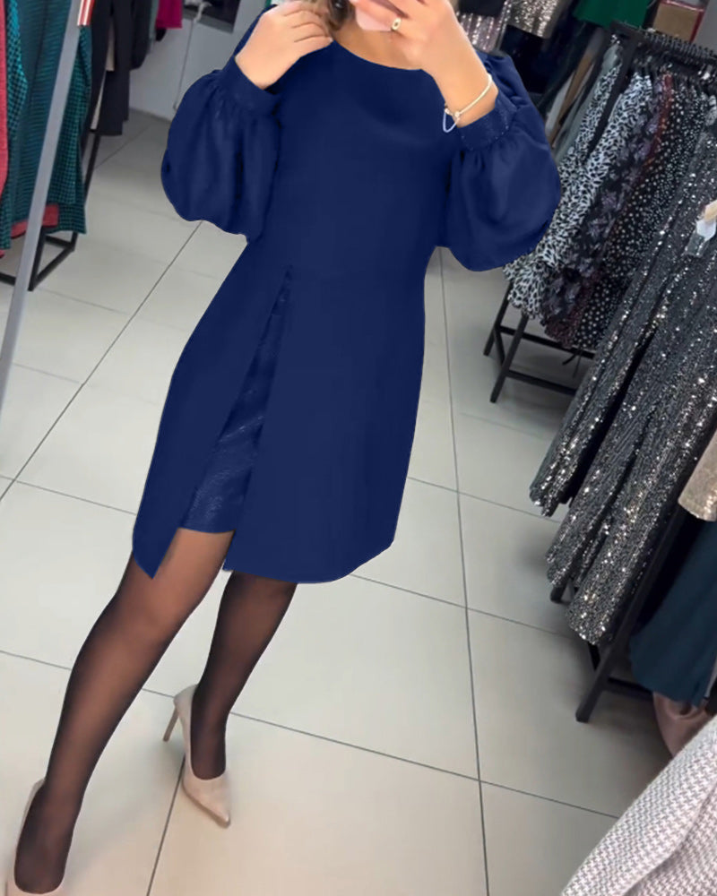 Elegant sort A-linje kjole