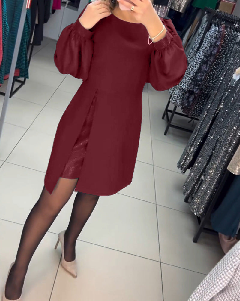 Elegant sort A-linje kjole