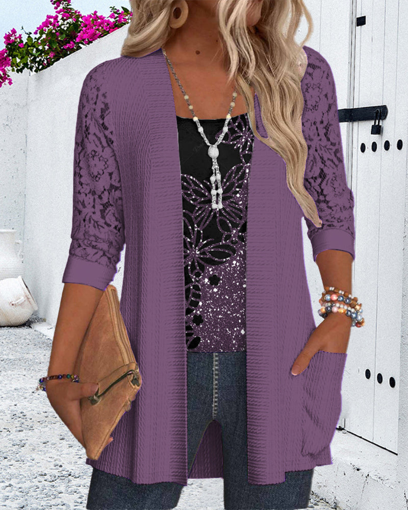 Lilla blondecardigan