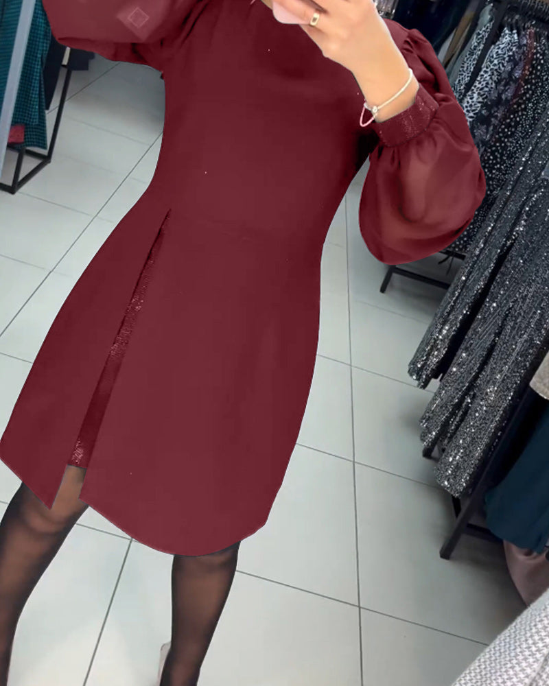 Elegant sort A-linje kjole