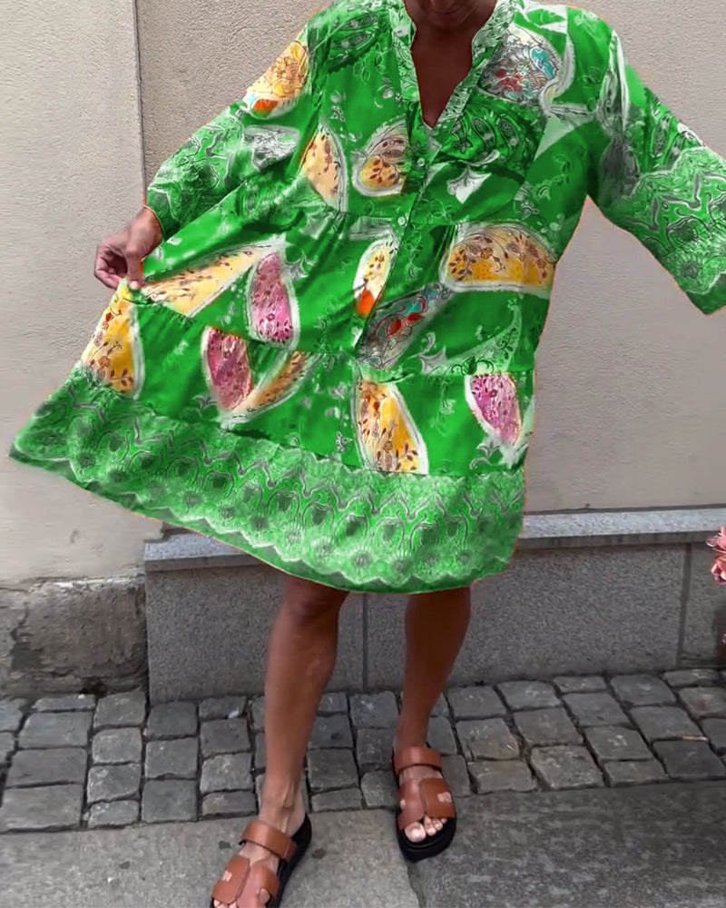 Bohemisk Kjole Med Modemønster