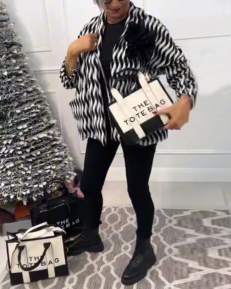 Tofarvet mode tote bag