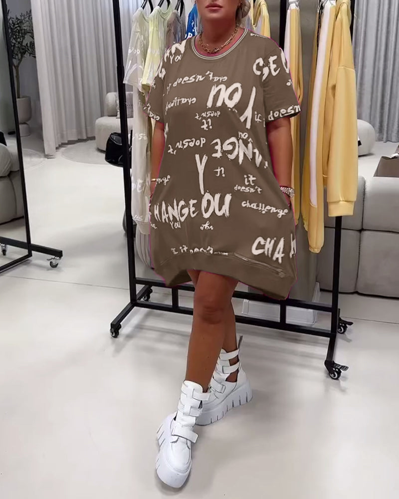 Kjole Løs Bogstavtryk