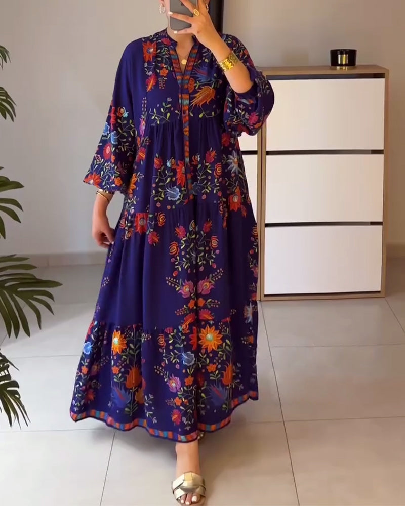 Kjole Elegant Blomstret Print