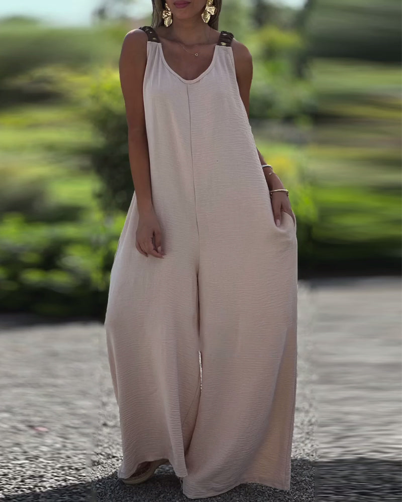 Jumpsuit Ærmeløs Rygsløjfe