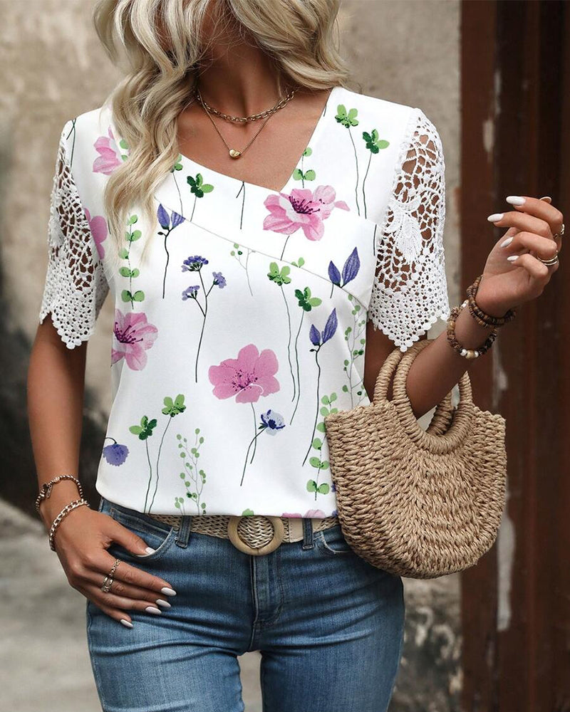 Bluse Printet Mode Blonder Syning