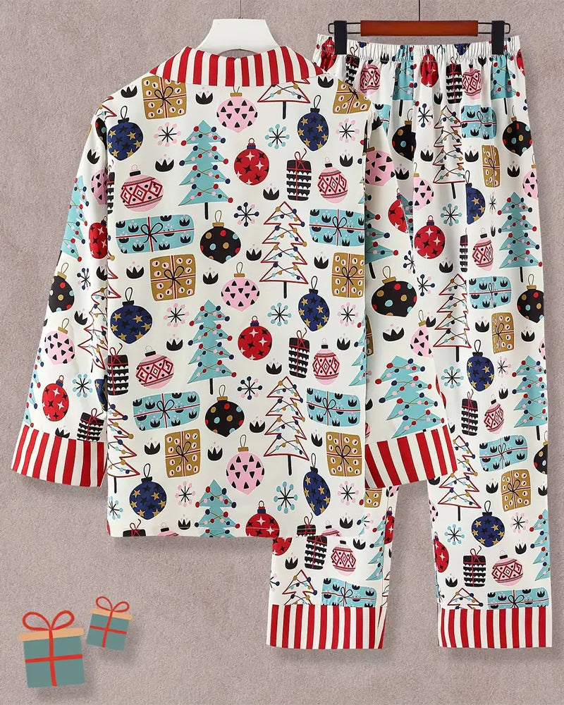 To-delt loungewear sæt med print