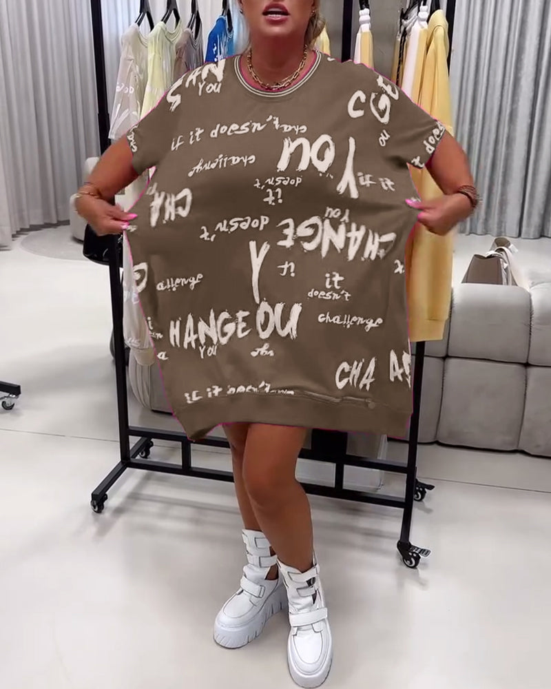 Kjole Løs Bogstavtryk