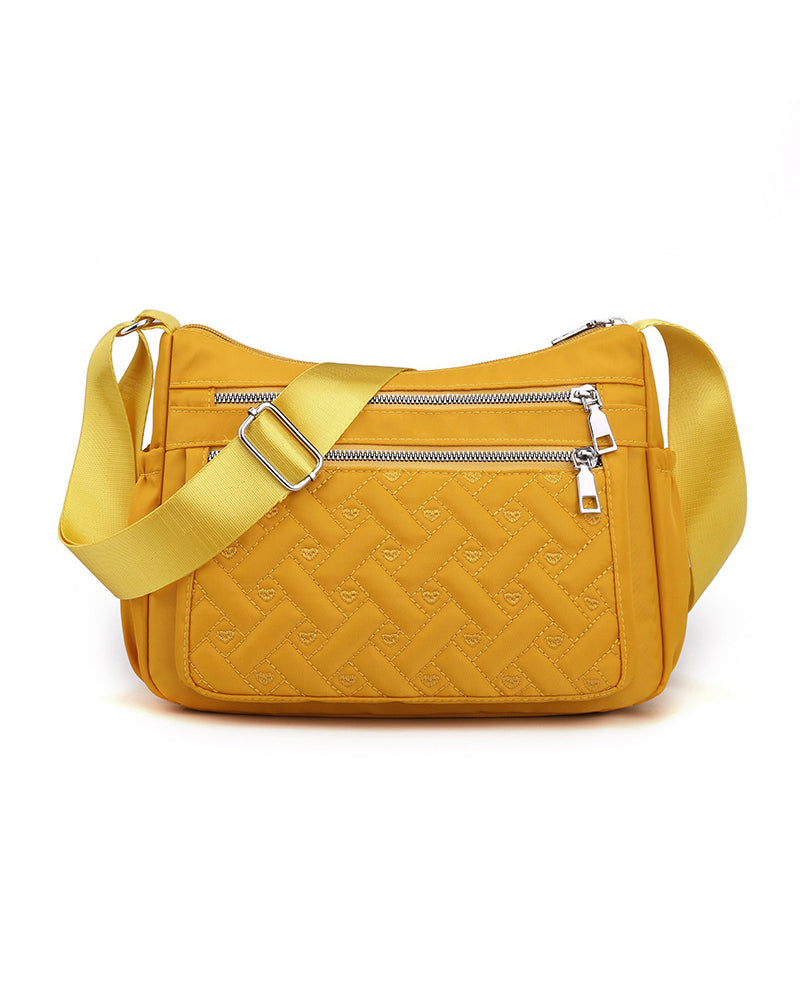 Afslappet skuldertaske med stor kapacitet