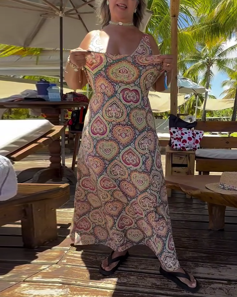 Badedragt Stropløs Hjerte Ferieprint