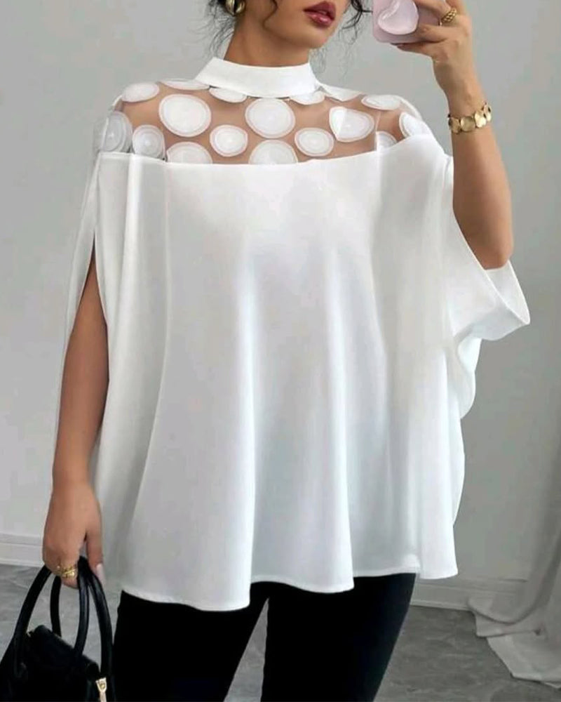 Bluse Off-the-shoulder Flagermusærme Elegant