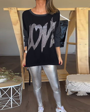 LOVE top i løs pasform