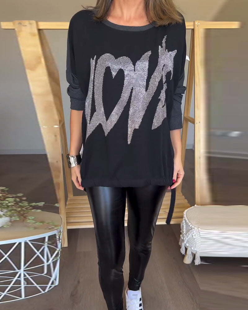 LOVE top i løs pasform