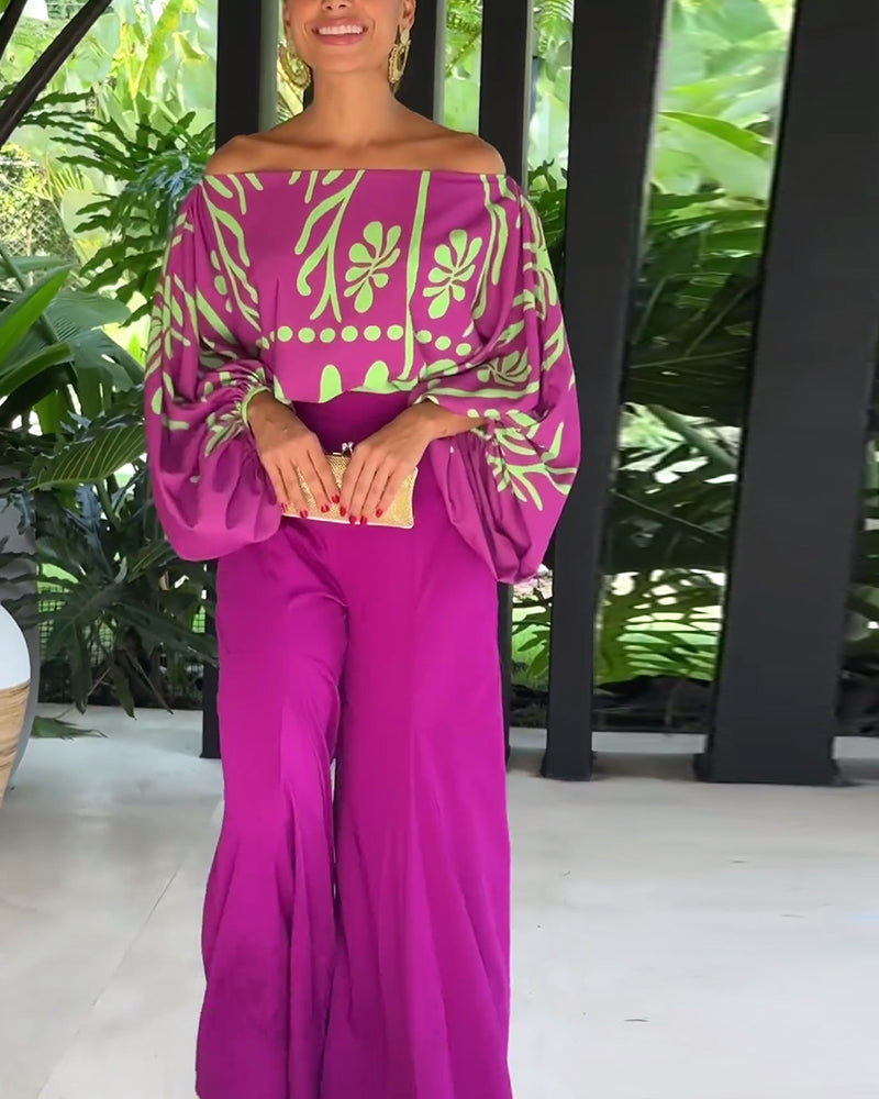 Dame elegant en-skulder bluse