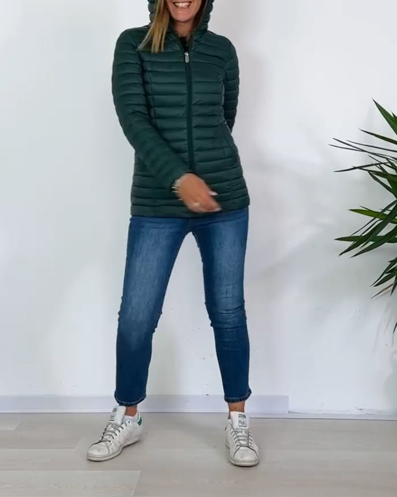 Stilfuld to-delt sæt | Jakke med aftageligt lag