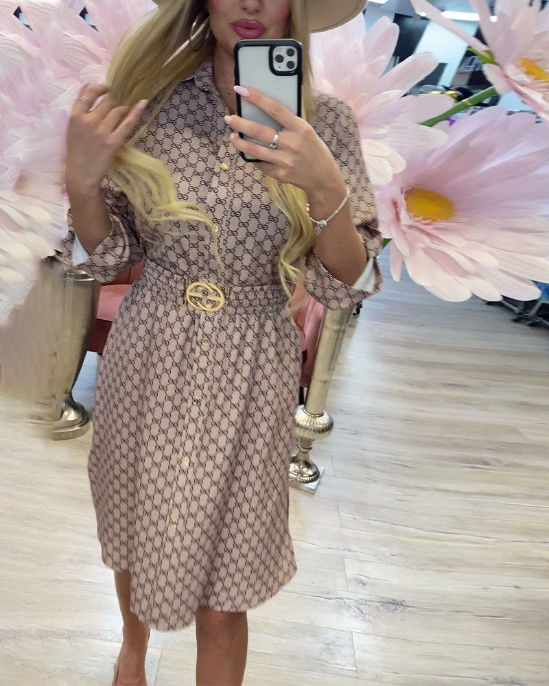 Skjortekjole Krave Diamant