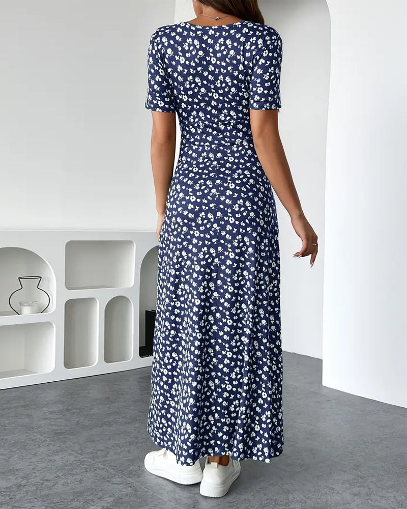 Kjole Sexet Elegant Mønstret