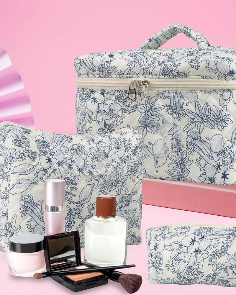 Tredelt kosmetiktaske sæt