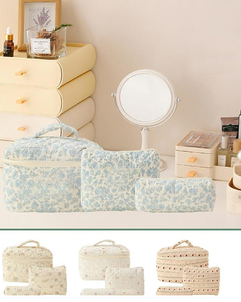 Tredelt kosmetiktaske sæt