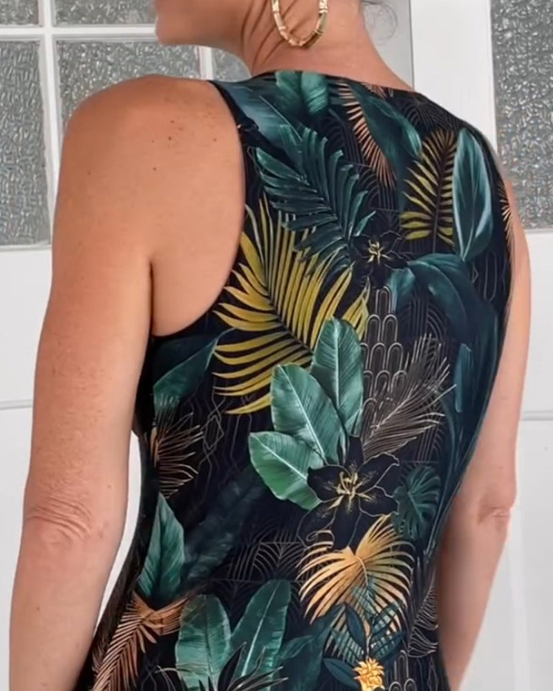 Badedragt med lynlås og dyb V-udskæring