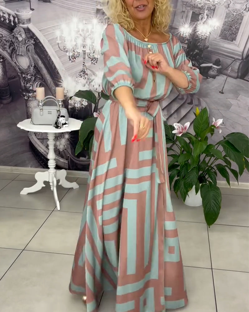 Robe Tendance et Élégante Imprimée