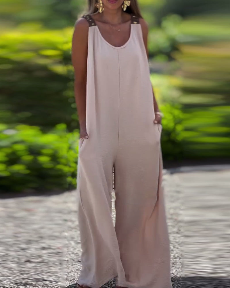 Jumpsuit Ærmeløs Rygsløjfe