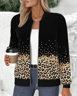 Frakkepositionering Leopardprint