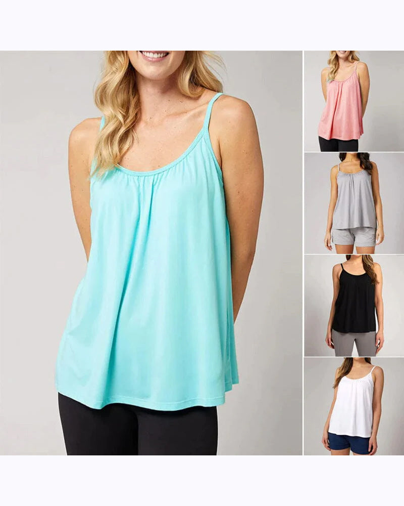Tanktop med indbygget BH