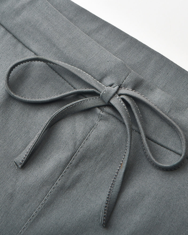 Cargobukser med elastik i taljen