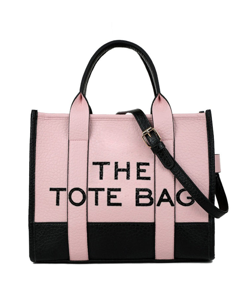 Tofarvet mode tote bag