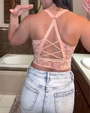 Sexet Blondelingeri I Ensfarvet Design