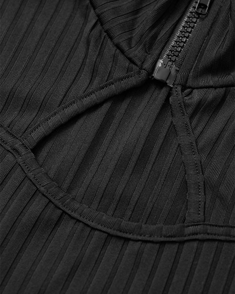 Kjole Ensfarvet Skinny Casual