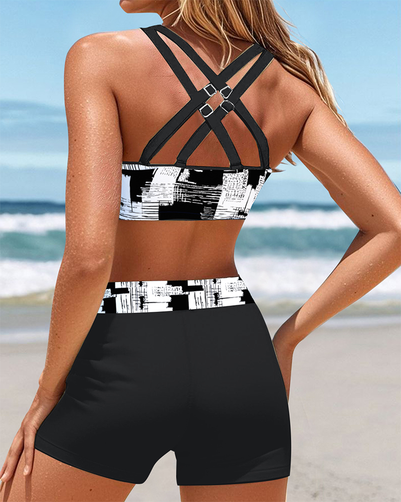 Bikini Mode Printet Boksershorts