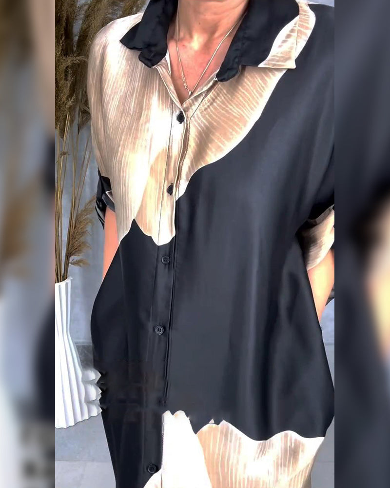 Kjole Temperament Knap Ned Modetrøje