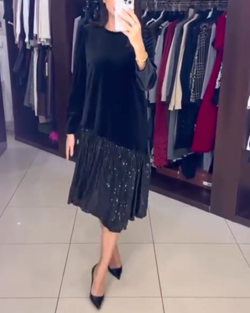 Kjole afslappet temperament pailletter