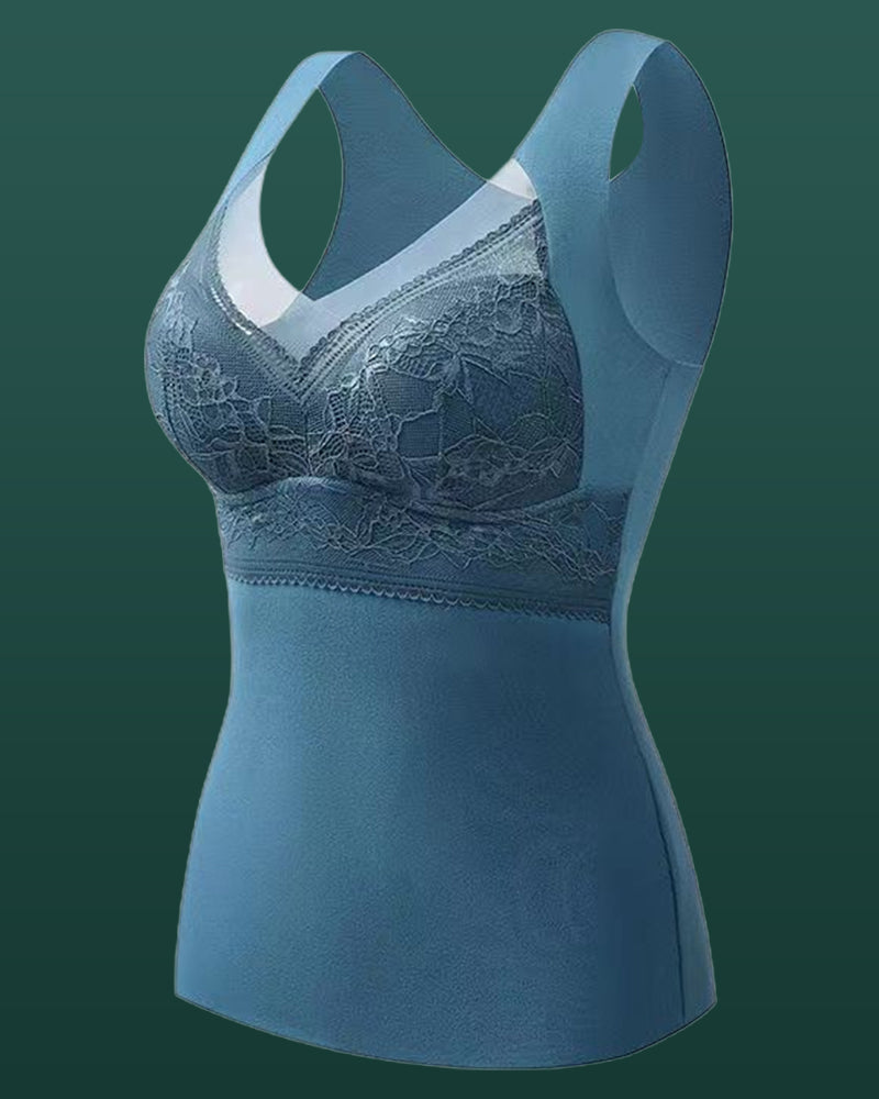 Undertøj Blonder Termisk Vest Med Brystpude