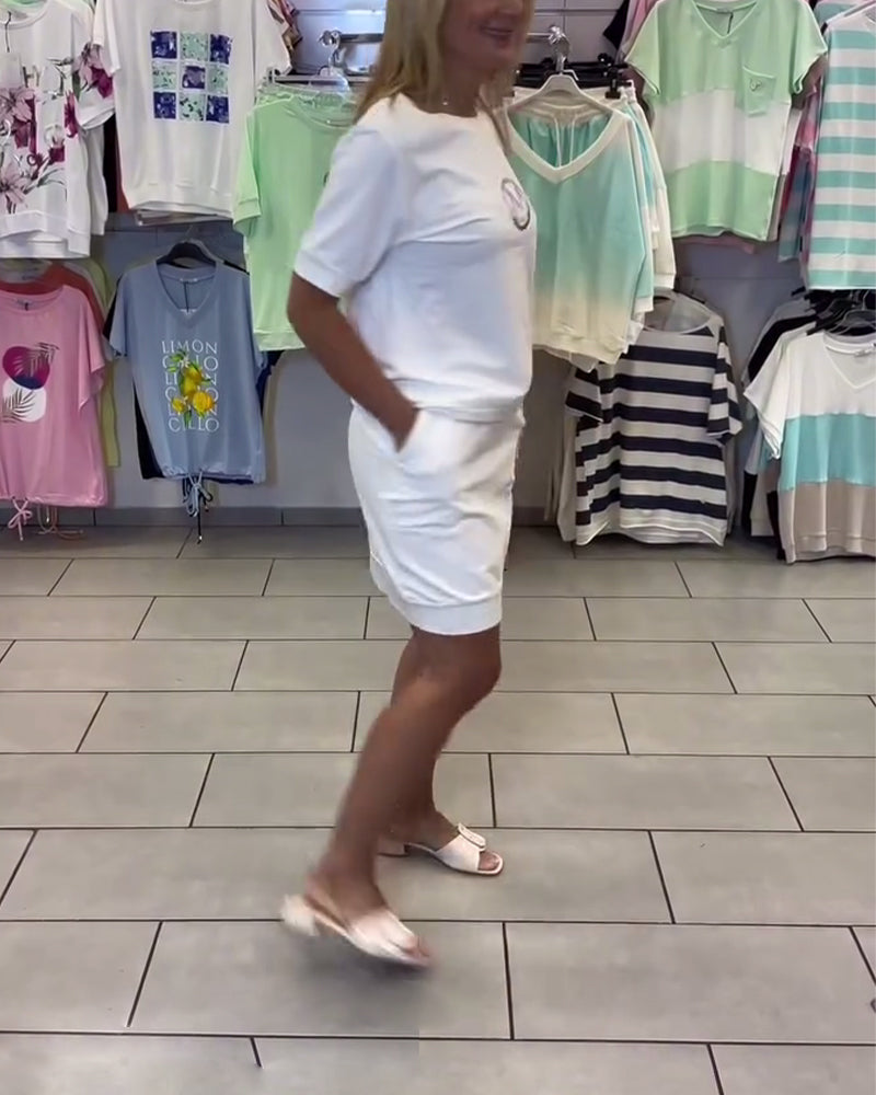 Jakkesæt Printet Stilfuld Afslappet