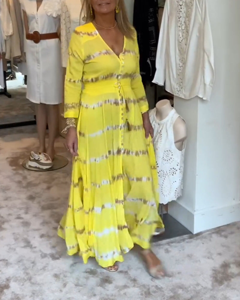 Kvinders elegante lange pendlerkjole