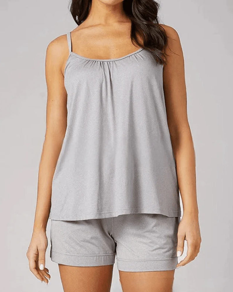 Tanktop med indbygget BH