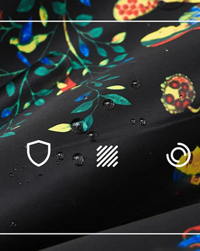 Skuldertaske i etnisk stil med træksnor