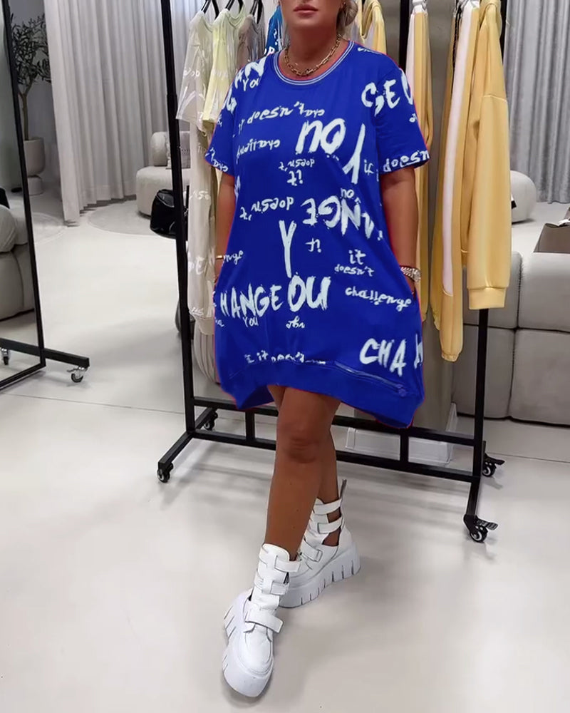 Kjole Løs Bogstavtryk