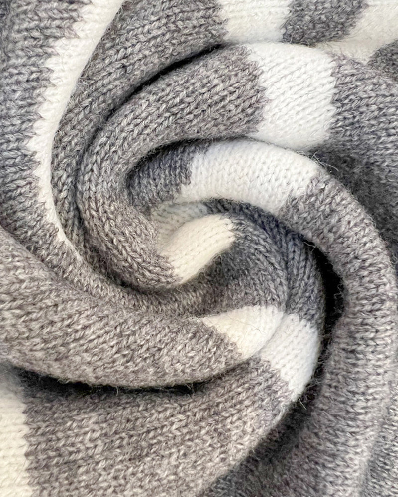 Lang cardiganjakke med bogstavtryk i løs pasform